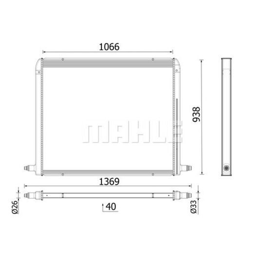 CR 2702 000P - Radiator, engine cooling 