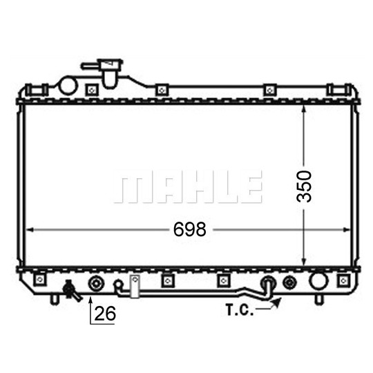 CR 751 000S - Radiator, engine cooling 