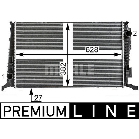 CR 6 000P - Radiator, engine cooling 