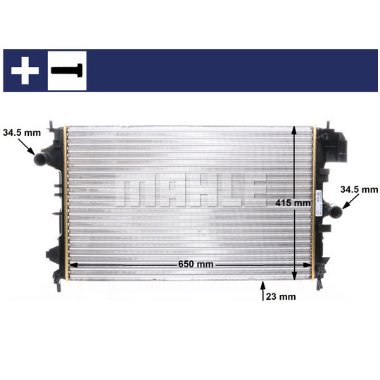 CR 8 000S - Radiator, engine cooling 