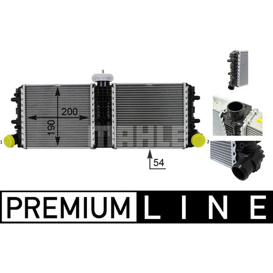 CR 77 000P - Radiator, engine cooling 