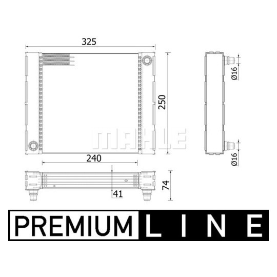 CR 940 000P - Radiator, engine cooling 