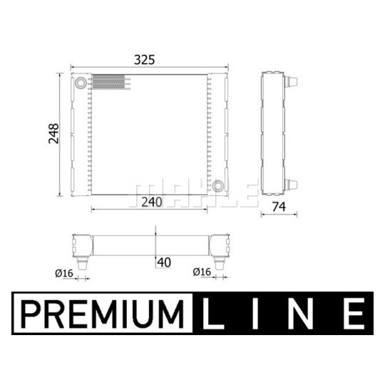 CR 958 000P - Radiator, engine cooling 