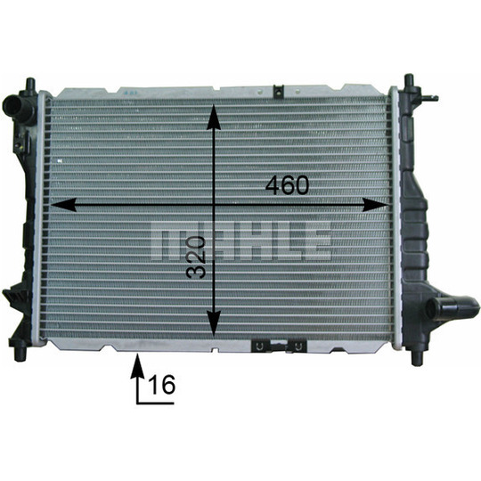 CR 944 000S - Radiaator,mootorijahutus 