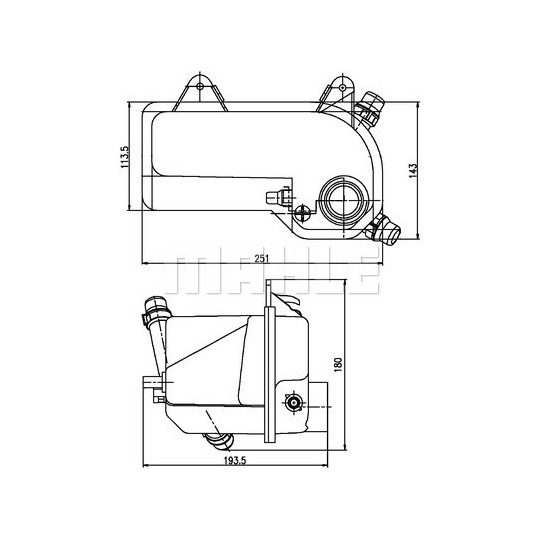 CRT 204 000S - Expansion Tank, coolant 