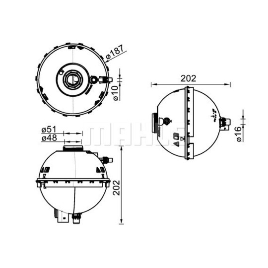 CRT 211 000S - Expansion Tank, coolant 