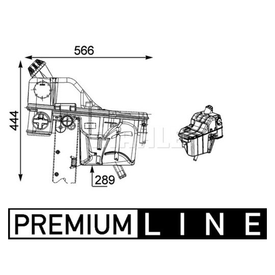 CRT 54 000P - Expansion Tank, coolant 