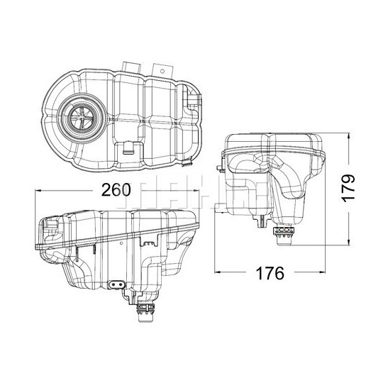 CRT 60 000S - Expansion Tank, coolant 