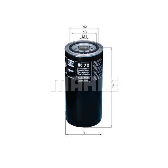 HC 72 - Filter, operating hydraulics 