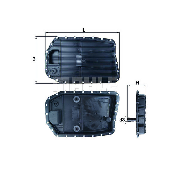 HX 154 - Oil sump, automatic transmission 