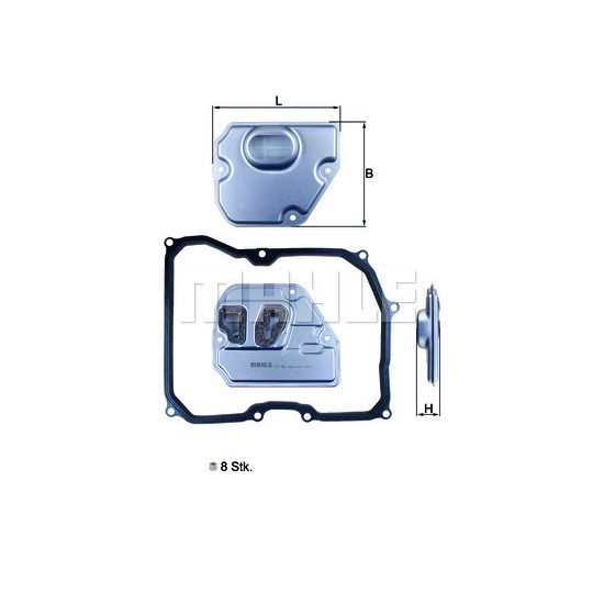 HX 169KIT - Hydraulic Filter, automatic transmission 