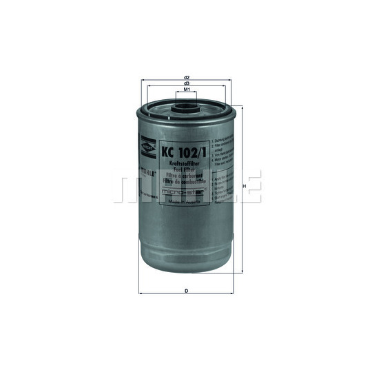 KC 102/1 - Fuel filter 