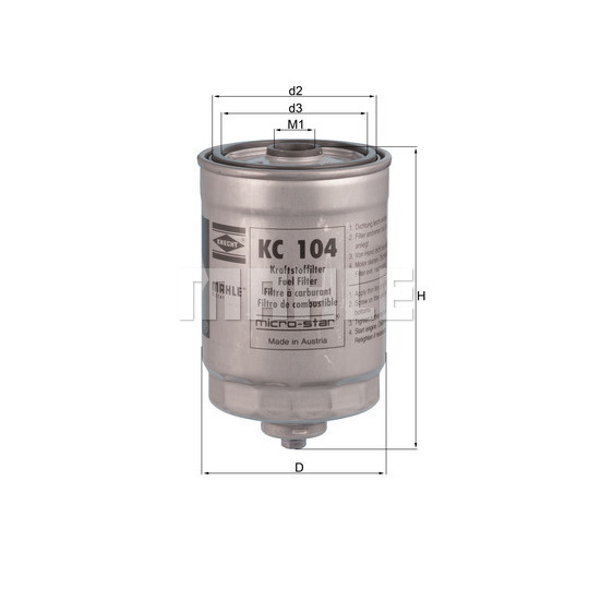 KC 104 - Fuel filter 