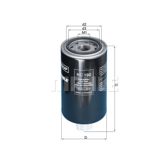 KC 192 - Fuel filter 