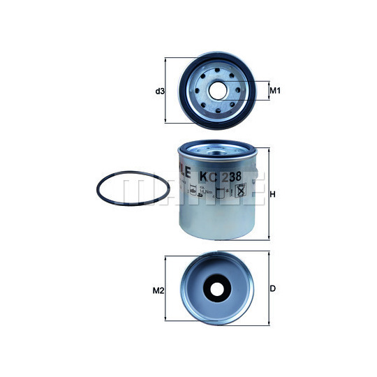 KC 238D - Kütusefilter 