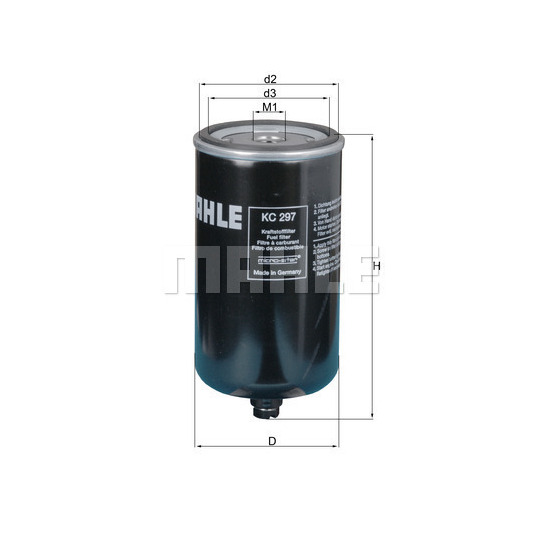 KC 297 - Fuel filter 