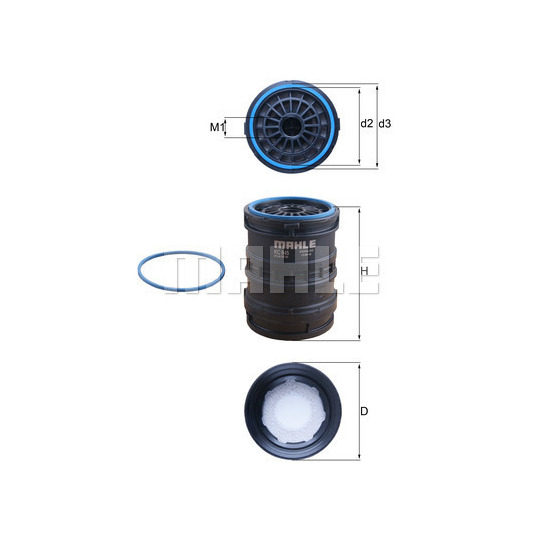 KC 645D - Fuel filter 