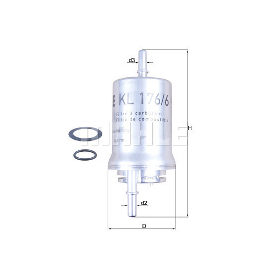 KL 176/6D - Fuel filter 