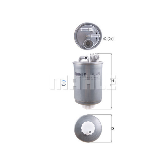 KL 476D - Fuel filter 