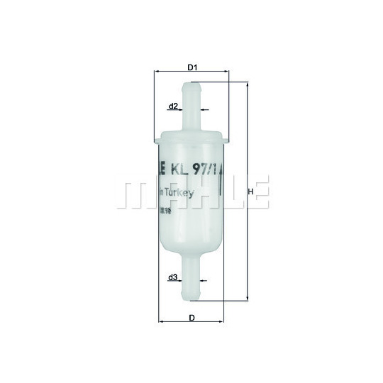 KL 97/1 OF - Fuel filter 