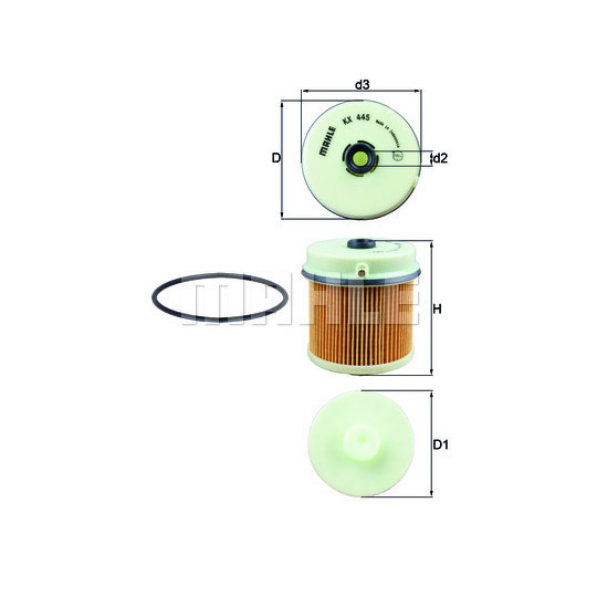 KX 445D - Fuel filter 