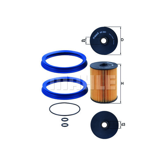 KX 503D - Fuel filter 