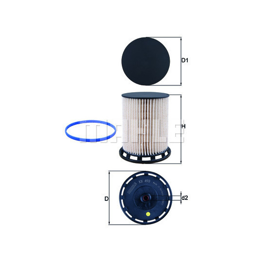 KX 493D - Fuel filter 