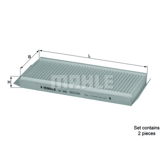 LA 349/S - Filter, kupéventilation 