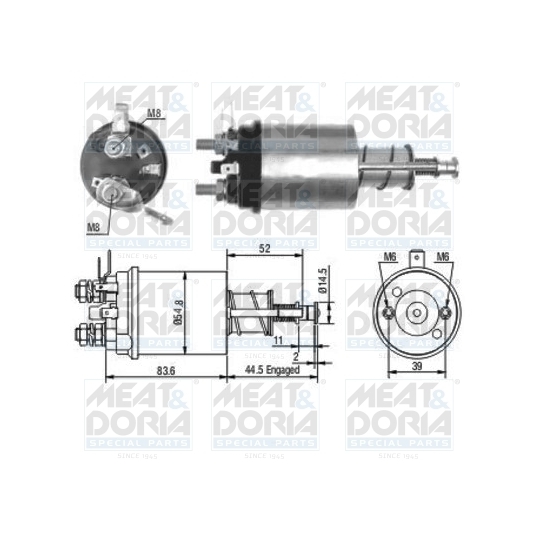 46021 - Solenoid, startmotor 