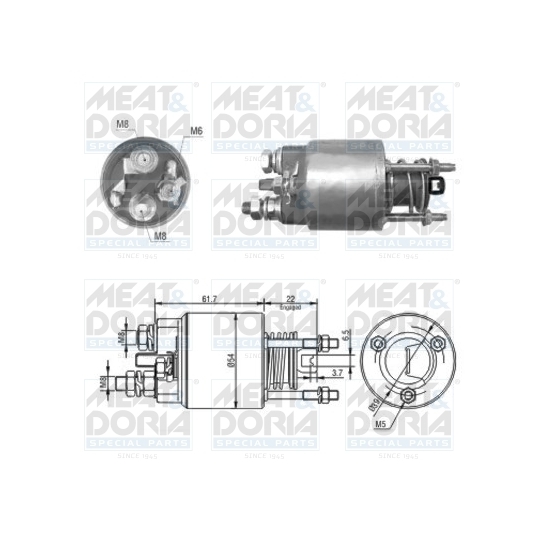 46048 - Solenoid, startmotor 