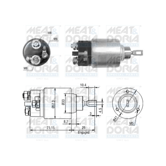 46044 - Solenoid Switch, starter 