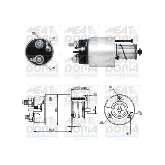 46054 - Solenoid, startmotor 