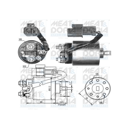 46088 - Solenoid, startmotor 