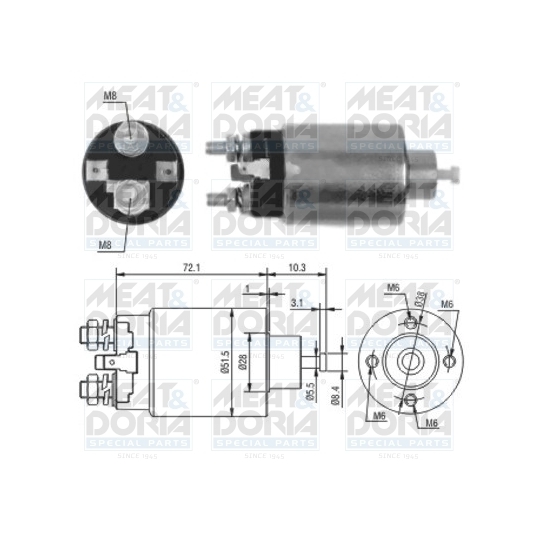 46095 - Solenoid Switch, starter 