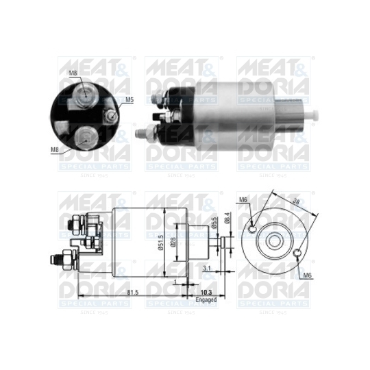 46100 - Solenoid Switch, starter 