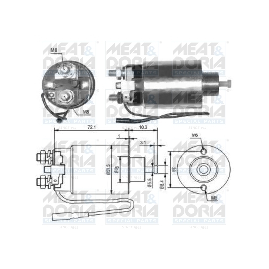 46127 - Solenoid Switch, starter 