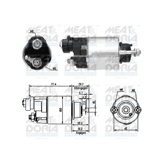 46173 - Solenoid Switch, starter 