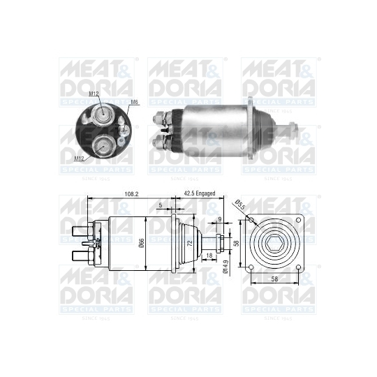 46251 - Solenoid, startmotor 