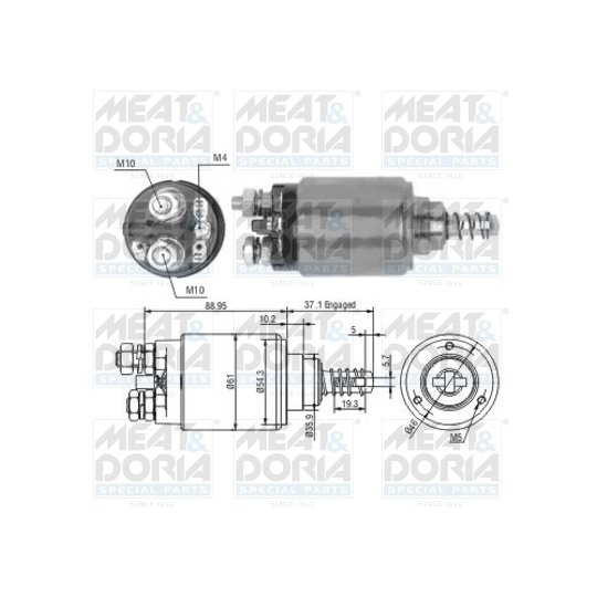 46192 - Solenoid Switch, starter 