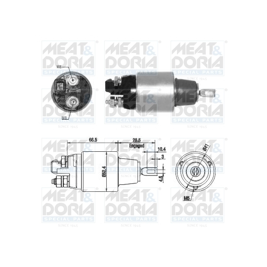 46265 - Solenoid, startmotor 