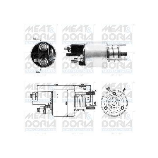 46287 - Solenoid, startmotor 