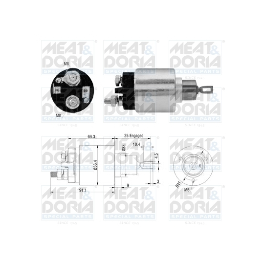 46306 - Solenoid, startmotor 