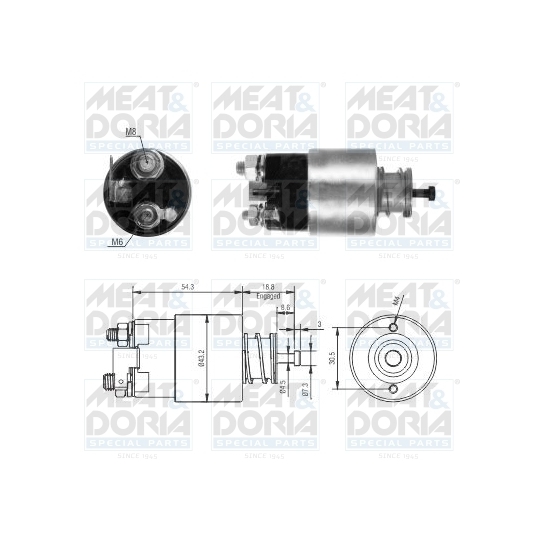 46317 - Solenoid, startmotor 