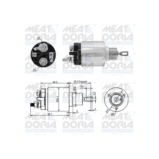 46303 - Solenoid, startmotor 