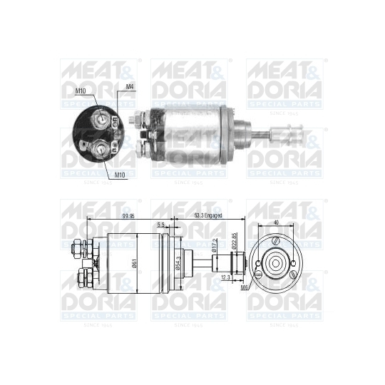 46325 - Solenoid, startmotor 