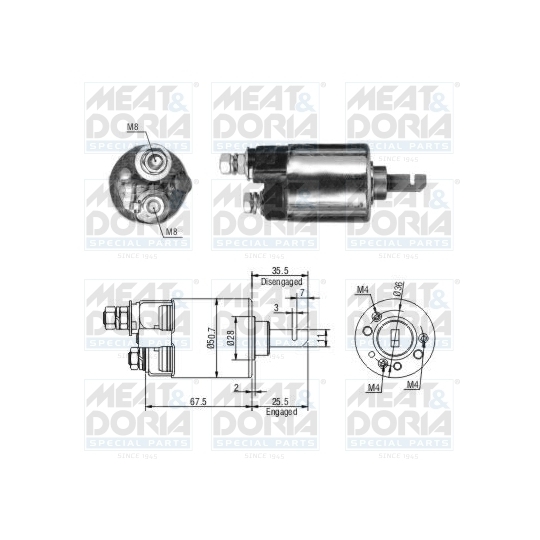 46316 - Solenoid Switch, starter 