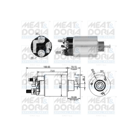 46307 - Solenoid, startmotor 