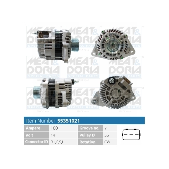 55351021 - Alternator 