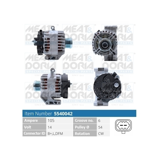 5540042 - Alternator 