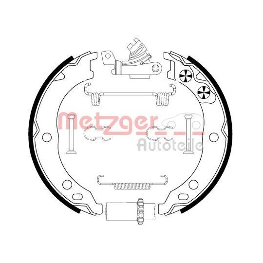 0152019 - Brake Shoe Set, parking brake 